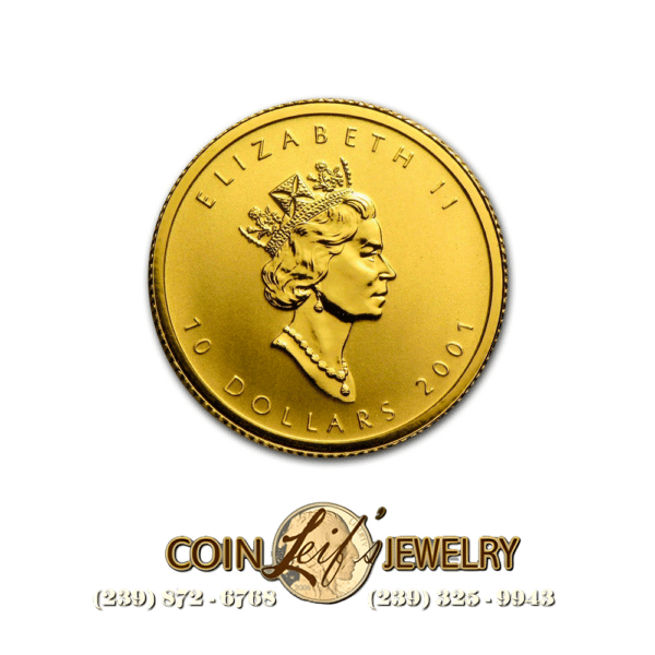 1 oz Canadian Gold Maple Leaf Coin - Image 2