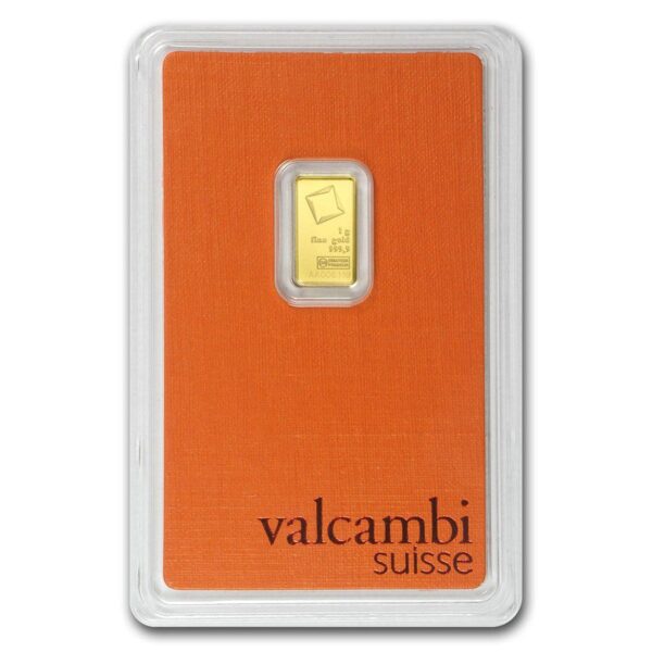 1g Gold Valcambi Bar