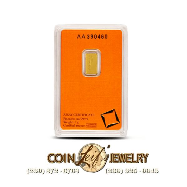 1g Gold Valcambi Bar - Image 3