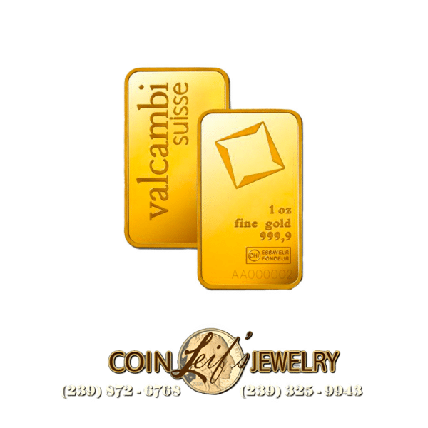 1oz Gold Valcambi Bar - Image 2