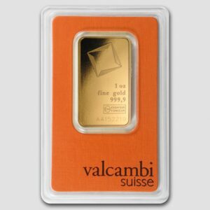 1oz Gold Valcambi Bar