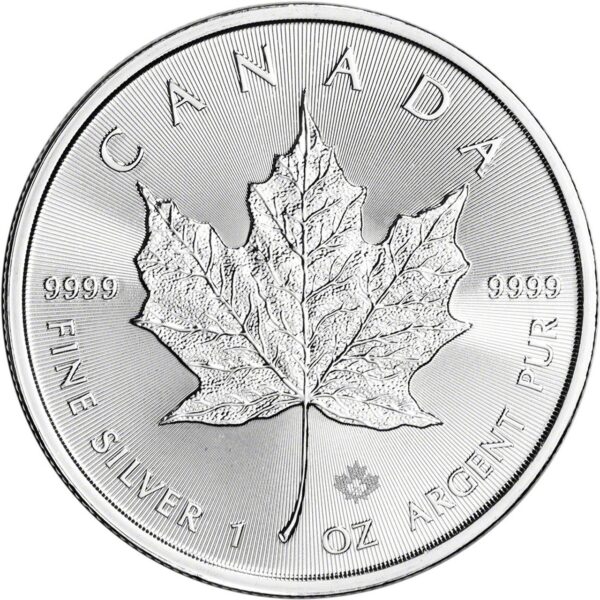 1oz Canadian Silver Maple Leaf Coin - Random Year