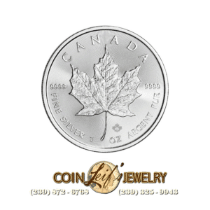 1oz Canadian Silver Maple Leaf Coin - Random Year