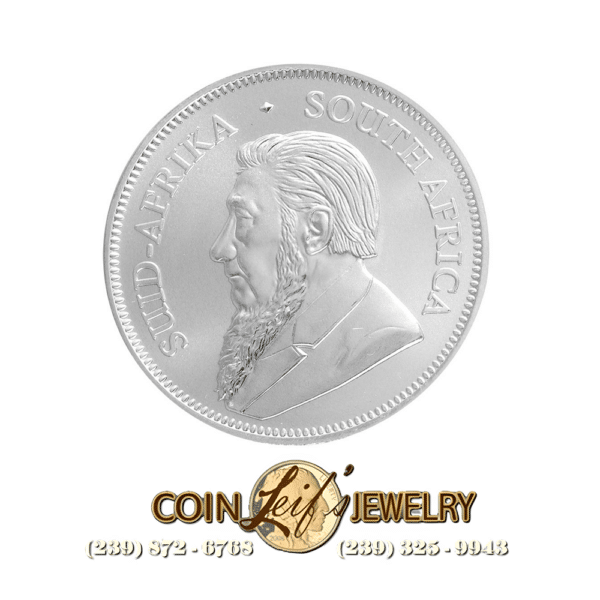 1oz Silver South African Krugerrand Coin - Random Year